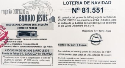 Lotería de Navidad 2019 AVV. Barrio Jesús. 81.551. item-thumbnail