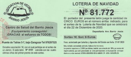 Lotería de Navidad 2020