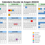 Calendario Escolar de Aragón 2022-23