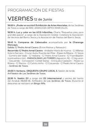 Programa de Fiestas 12 de Junio 2026